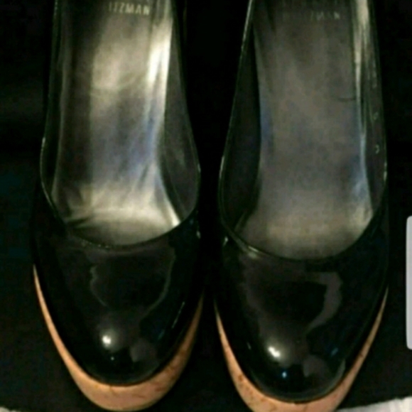 BN Stuart Weitzman Black Wedges 35 - Picture 5 of 10